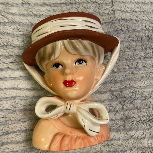 Other - Vintage rare Relpo lady head vase